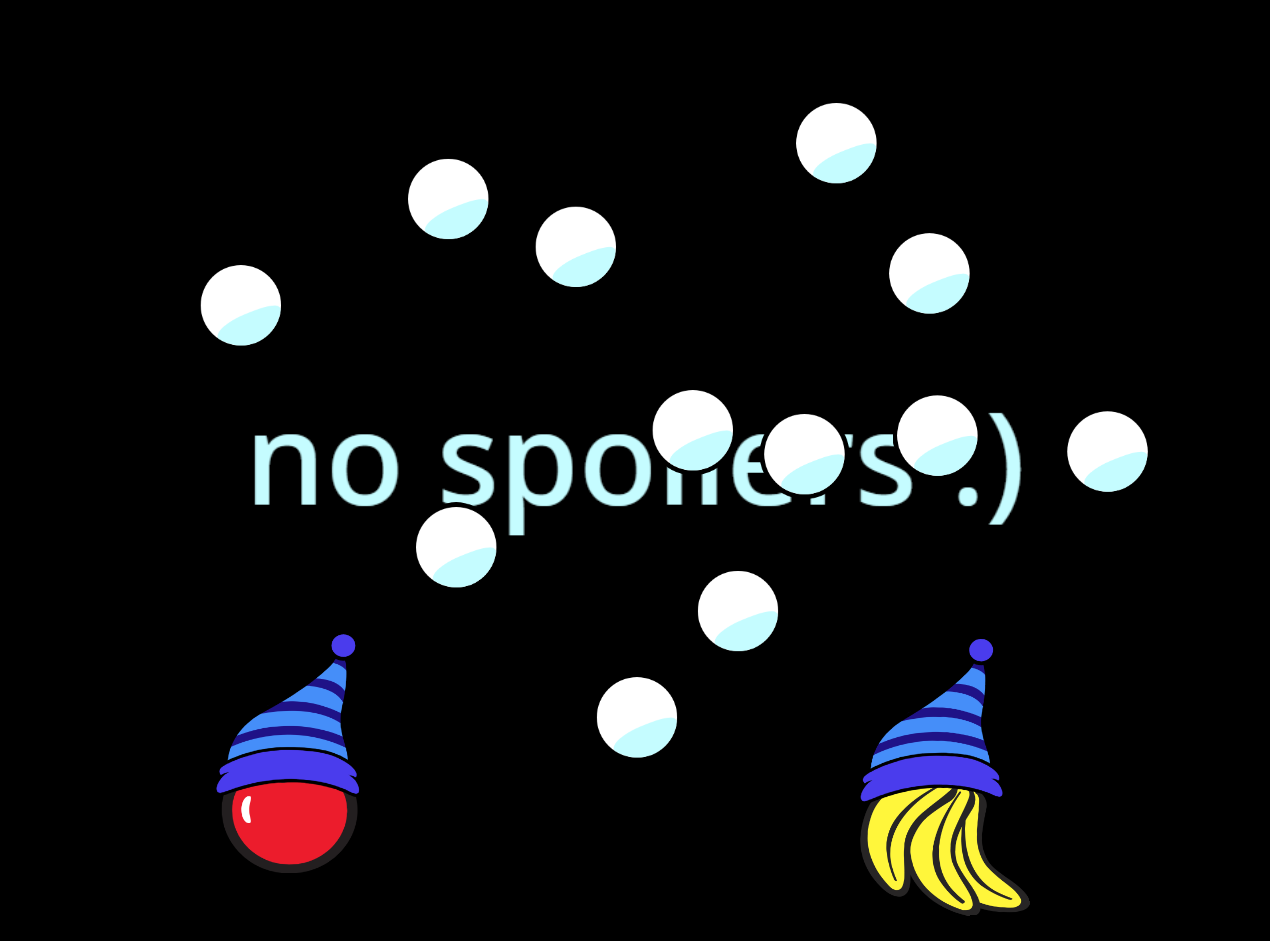 Snowballs falling from the sky